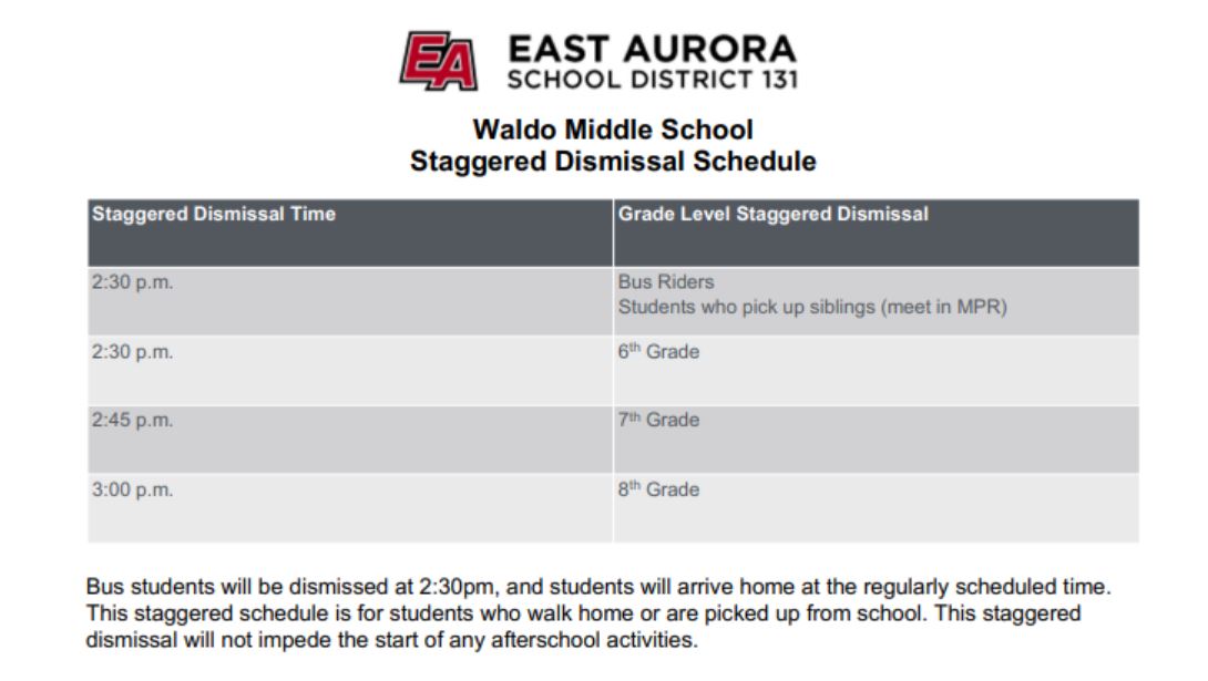 School Start & Dismissal Times / Home